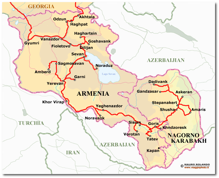 cartina armenia