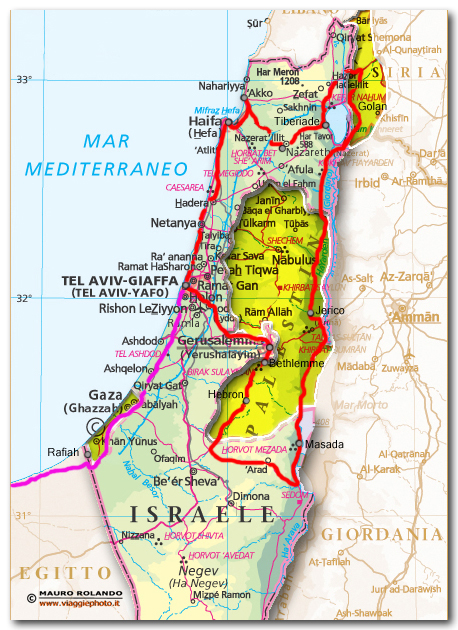mappa israele