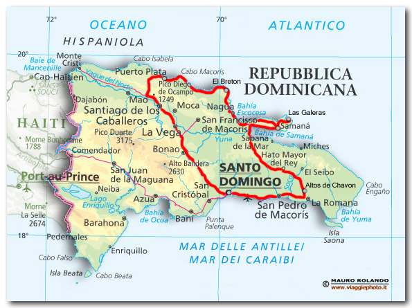 mappa repubblica dominicana